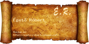 Égető Róbert névjegykártya